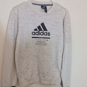 Make Offer! Adidas Logo Sweatshirt in White